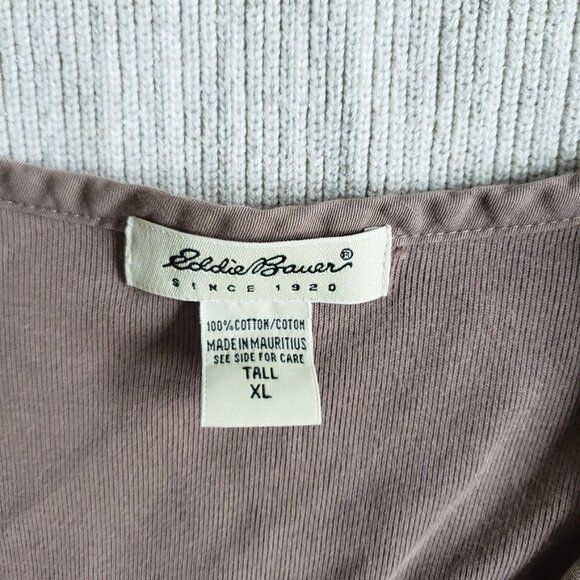 Eddie Bauer Sweater Bundle Women’s XL | Off White + Taupe Knit Crewnecks - Picture 2 of 7